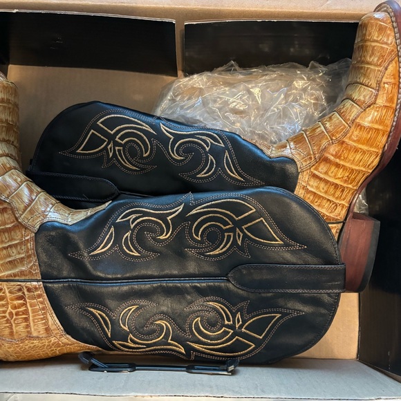 **Nearly new cayman JB Dillion— cowgirl-boots -Alligator - leather *reserve* - Picture 2 of 14